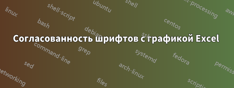 Согласованность шрифтов с графикой Excel