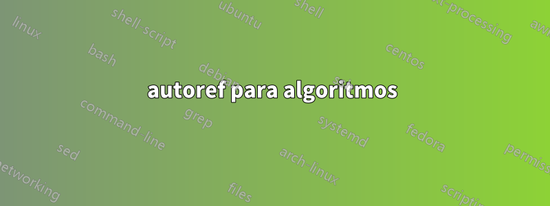 autoref para algoritmos