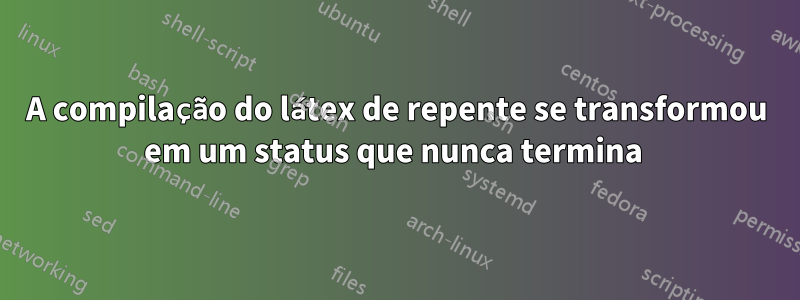 A compilação do látex de repente se transformou em um status que nunca termina 
