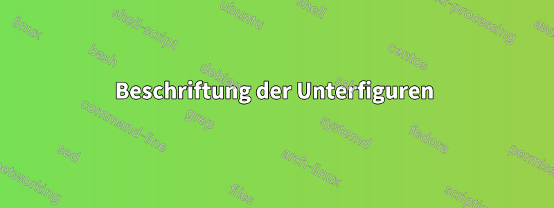 Beschriftung der Unterfiguren