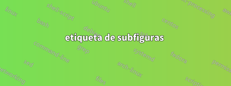 etiqueta de subfiguras