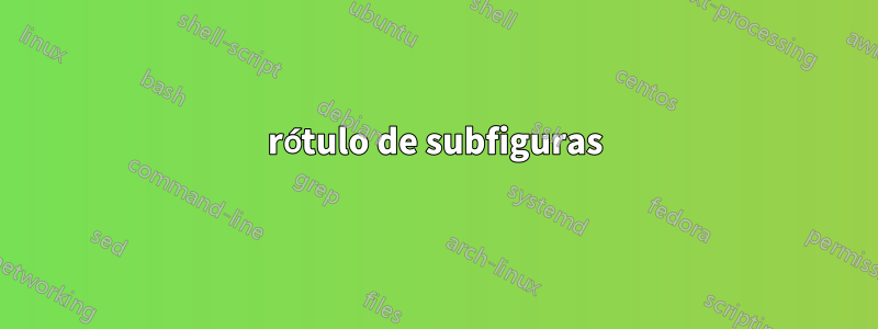 rótulo de subfiguras