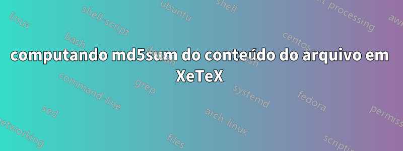 computando md5sum do conteúdo do arquivo em XeTeX