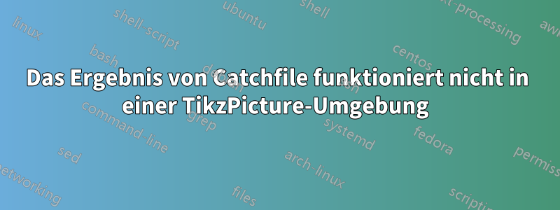 Das Ergebnis von Catchfile funktioniert nicht in einer TikzPicture-Umgebung 