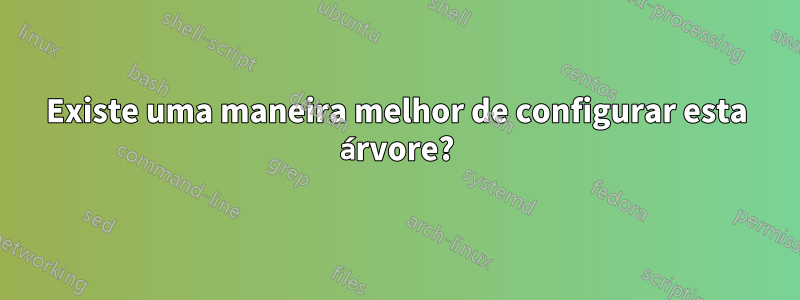 Existe uma maneira melhor de configurar esta árvore?