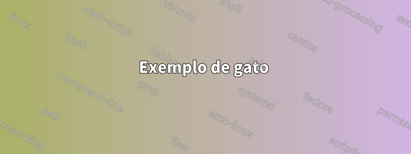 Exemplo de gato