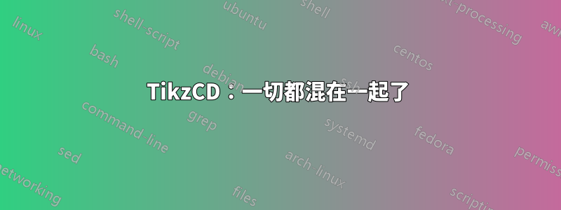 TikzCD：一切都混在一起了