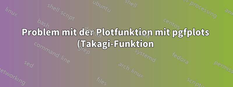 Problem mit der Plotfunktion mit pgfplots (Takagi-Funktion)