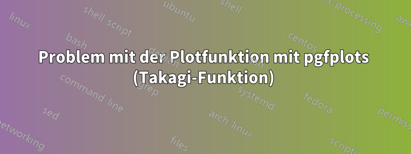 Problem mit der Plotfunktion mit pgfplots (Takagi-Funktion)