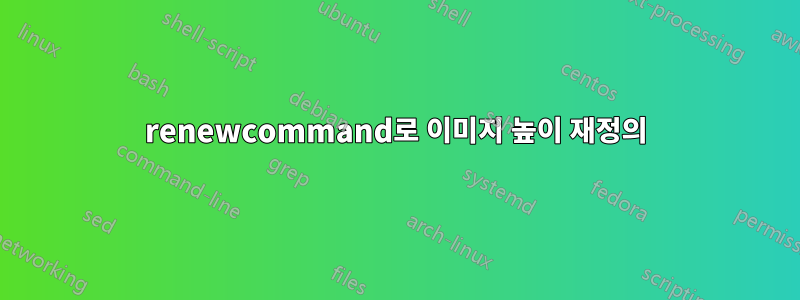 renewcommand로 이미지 높이 재정의