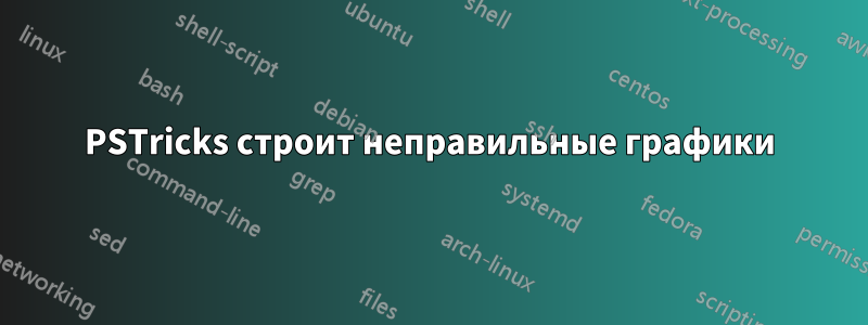 PSTricks строит неправильные графики