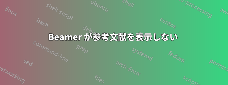 Beamer が参考文献を表示しない