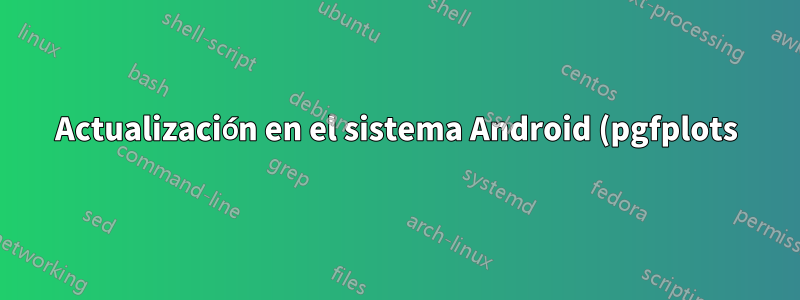 Actualización en el sistema Android (pgfplots)