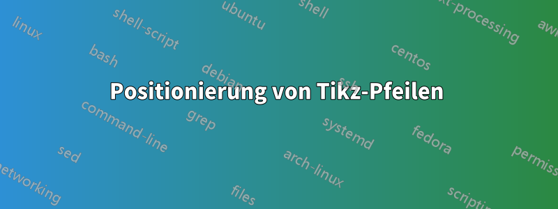 Positionierung von Tikz-Pfeilen