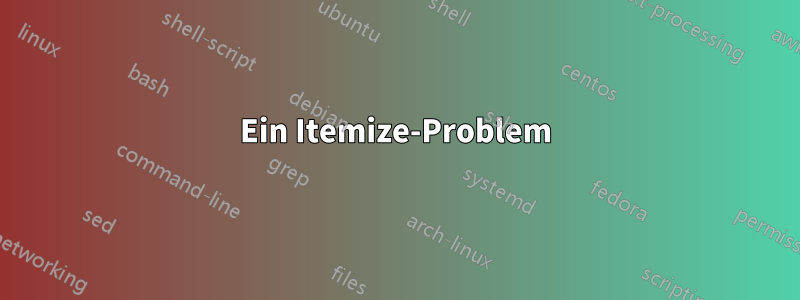 Ein Itemize-Problem
