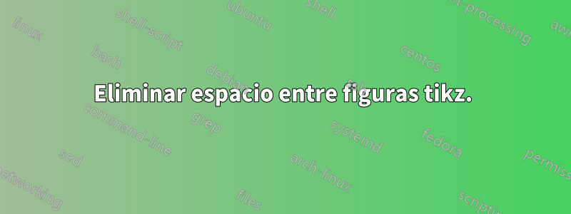 Eliminar espacio entre figuras tikz.