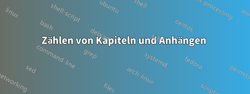 Zählen von Kapiteln und Anhängen