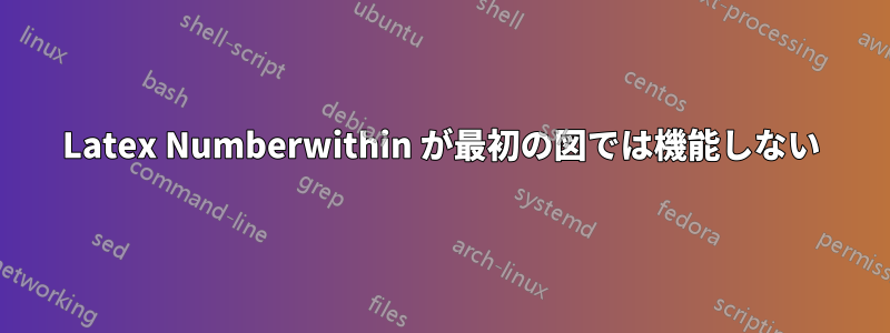 Latex Numberwithin が最初の図では機能しない