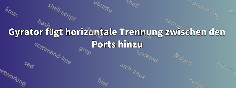 Gyrator fügt horizontale Trennung zwischen den Ports hinzu