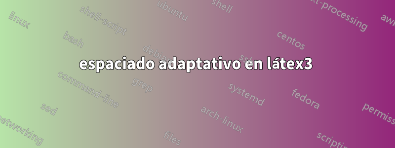 espaciado adaptativo en látex3