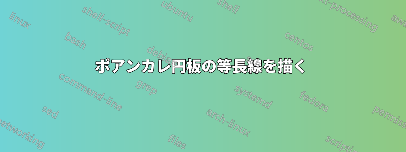 ポアンカレ円板の等長線を描く