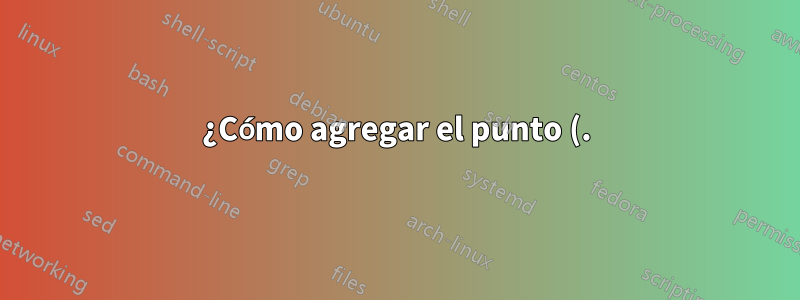 ¿Cómo agregar el punto (.) antes del año en el archivo chicago.bst?