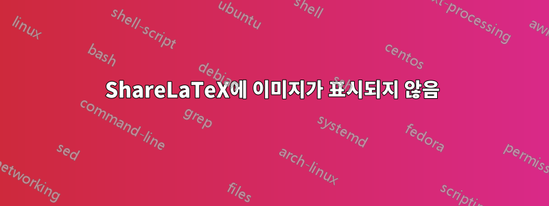 ShareLaTeX에 이미지가 표시되지 않음