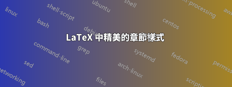 LaTeX 中精美的章節樣式
