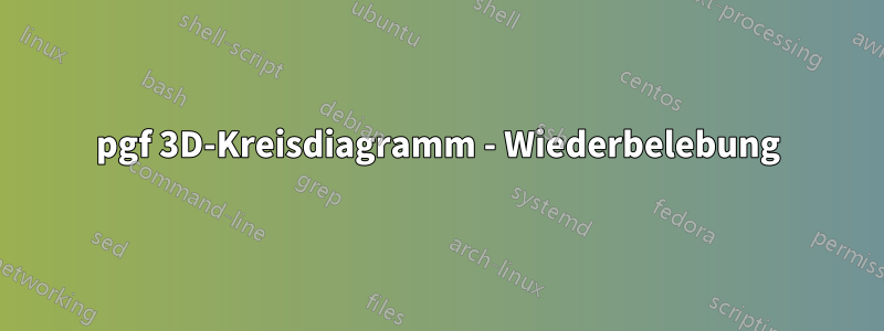 pgf 3D-Kreisdiagramm - Wiederbelebung