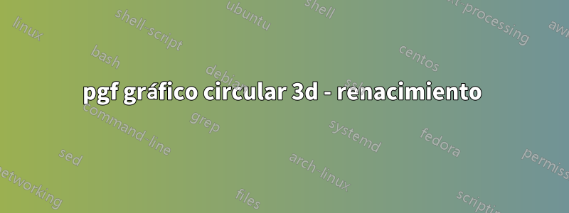 pgf gráfico circular 3d - renacimiento