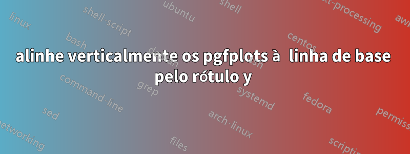alinhe verticalmente os pgfplots à linha de base pelo rótulo y