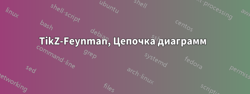 TikZ-Feynman, Цепочка диаграмм 