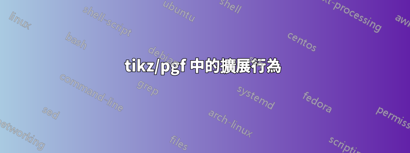 tikz/pgf 中的擴展行為