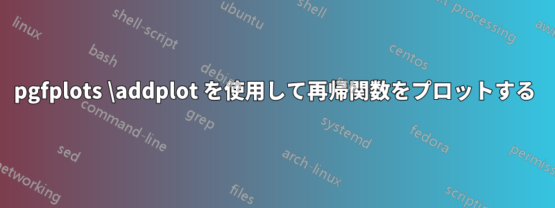 pgfplots \addplot を使用して再帰関数をプロットする