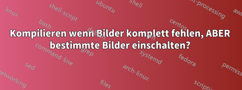 Kompilieren wenn Bilder komplett fehlen, ABER bestimmte Bilder einschalten?