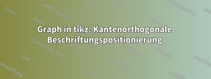 Graph in tikz: Kantenorthogonale Beschriftungspositionierung