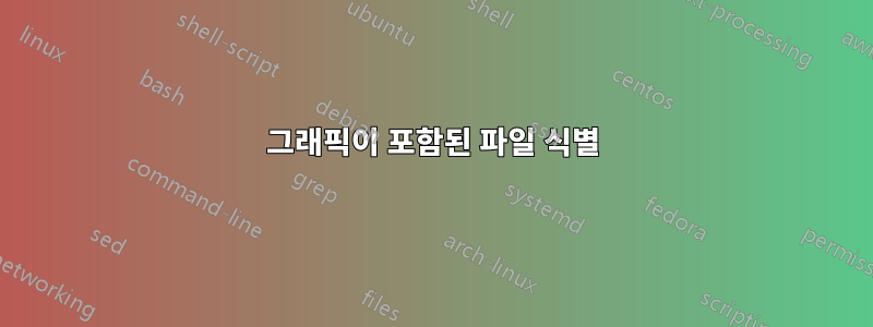 그래픽이 포함된 파일 식별