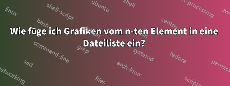 Wie füge ich Grafiken vom n-ten Element in eine Dateiliste ein?