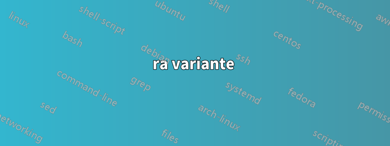 1ra variante