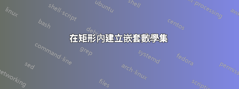 在矩形內建立嵌套數學集