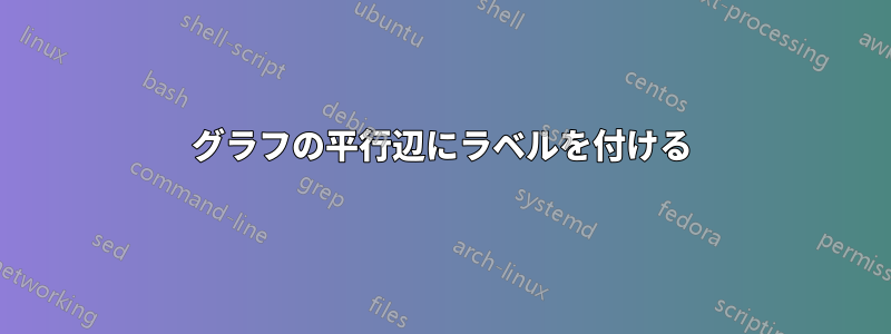 グラフの平行辺にラベルを付ける