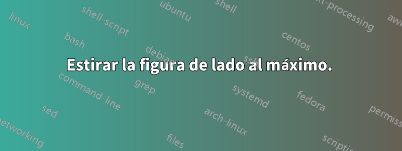 Estirar la figura de lado al máximo.