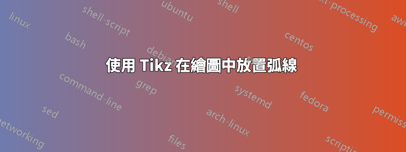 使用 Tikz 在繪圖中放置弧線