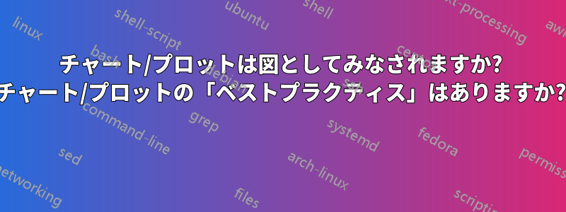 チャート/プロットは図としてみなされますか? チャート/プロットの「ベストプラクティス」はありますか? 