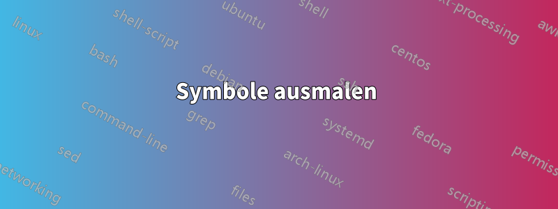 Symbole ausmalen