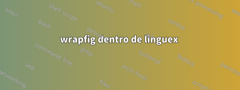 wrapfig dentro de linguex