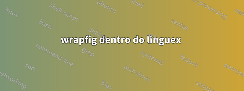 wrapfig dentro do linguex