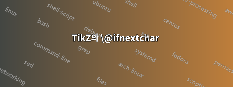 TikZ의 \@ifnextchar