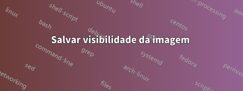 Salvar visibilidade da imagem