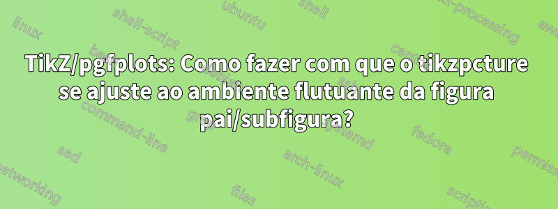 TikZ/pgfplots: Como fazer com que o tikzpcture se ajuste ao ambiente flutuante da figura pai/subfigura?